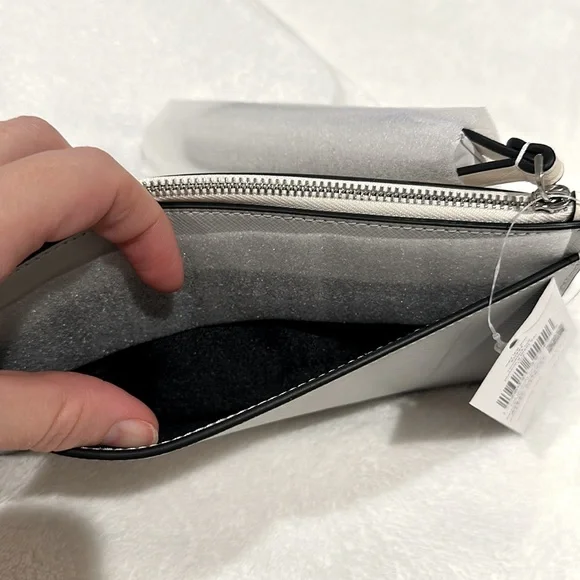 Kate Spade Lucy Medium L-Zip Wristlet, Platinum - Picture 3 of 10